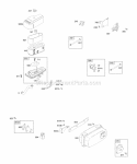 Air Cleaner Fuel Muffler Diagram and Parts List for 312777-0130-E1  Briggs and Stratton Engine